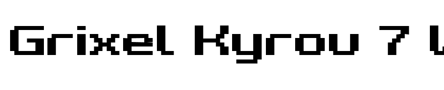 Grixel Kyrou 7 Wide Bold