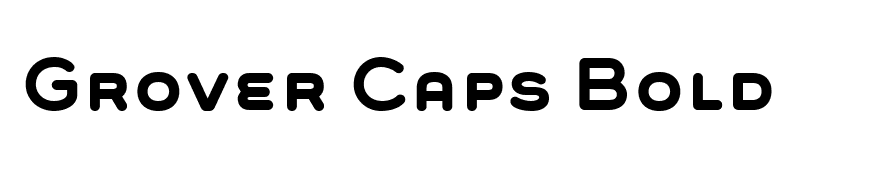 Grover Caps Bold