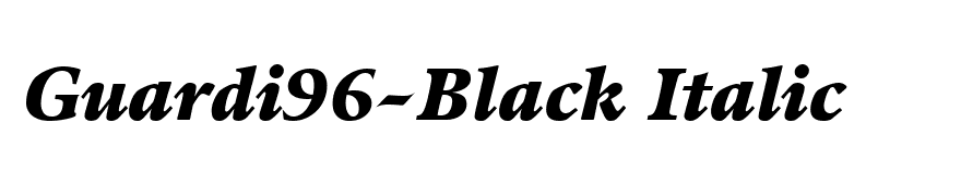 Guardi96-Black Italic