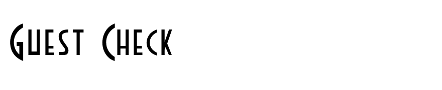 Guest Check