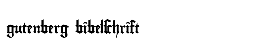 gutenberg bibelschrift