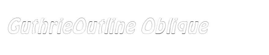 GuthrieOutline Oblique