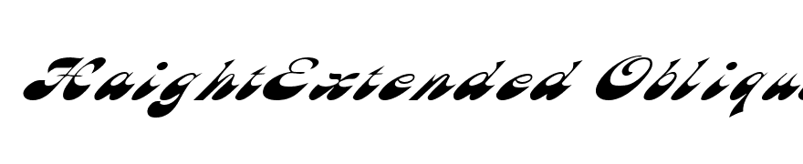 HaightExtended Oblique