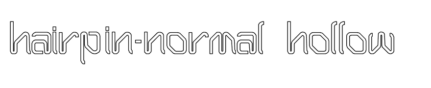 Hairpin-Normal Hollow