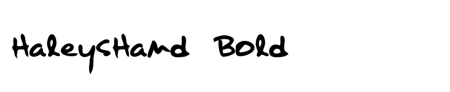 HaleysHand Bold