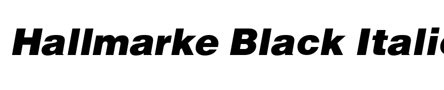 Hallmarke Black Italic