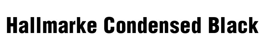 Hallmarke Condensed Black Regular