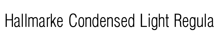 Hallmarke Condensed Light Regular
