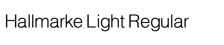 Hallmarke Light Regular