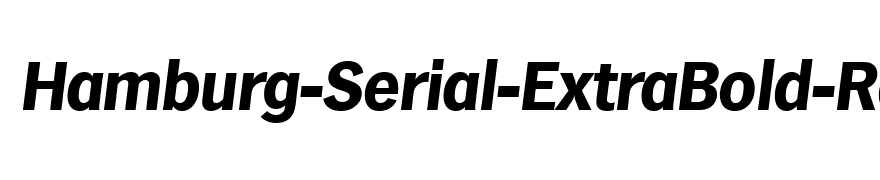 Hamburg-Serial-ExtraBold-RegularItalic