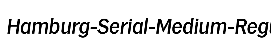 Hamburg-Serial-Medium-RegularItalic