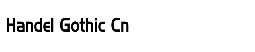 Handel Gothic Cn