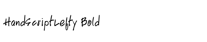 HandScriptLefty Bold