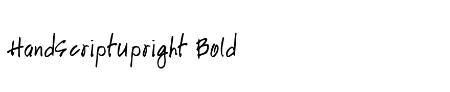 HandScriptUpright Bold
