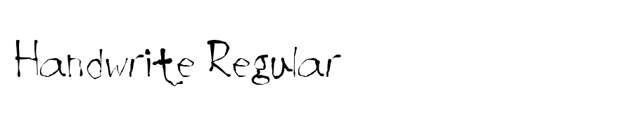 Handwrite Regular