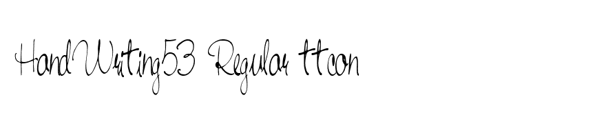 HandWriting53 Regular ttcon
