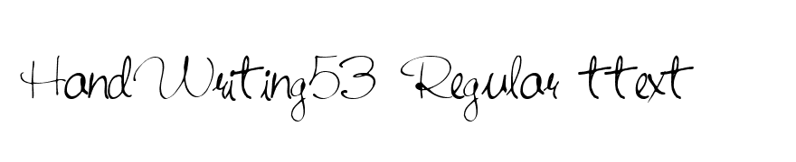 HandWriting53 Regular ttext