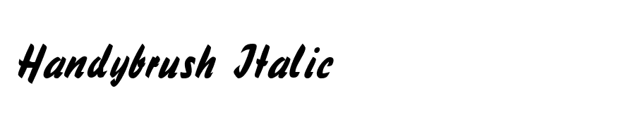 Handybrush Italic