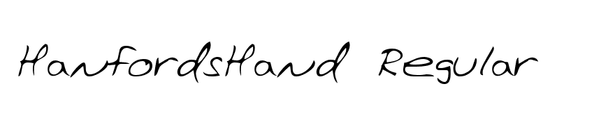 HanfordsHand Regular