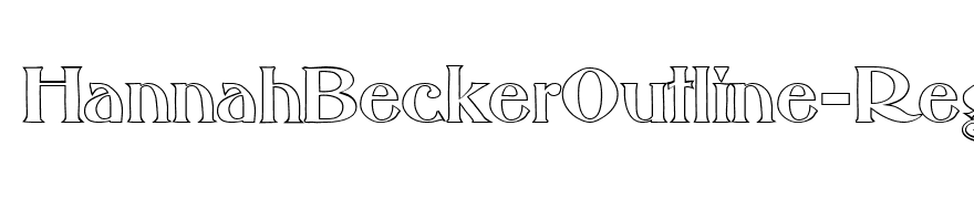 HannahBeckerOutline-Regular
