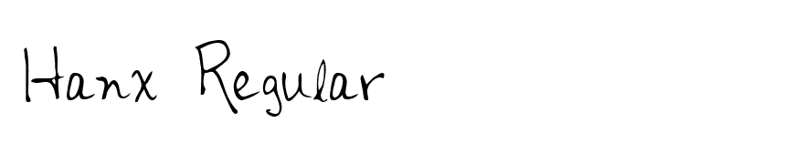 Hanx Regular