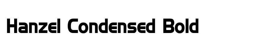 Hanzel Condensed Bold