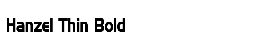 Hanzel Thin Bold