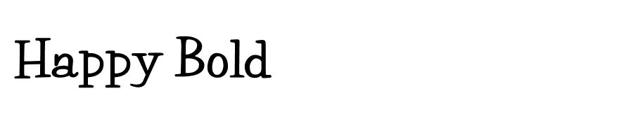 Happy Bold
