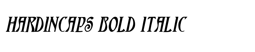 HardinCaps Bold Italic