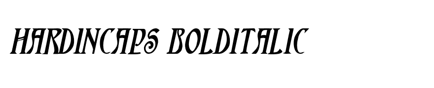 HardinCaps BoldItalic