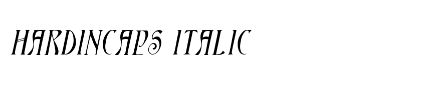 HardinCaps Italic