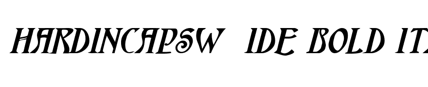 HardinCapsWide Bold Italic