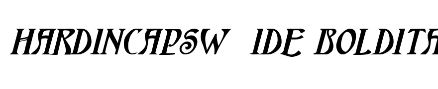 HardinCapsWide BoldItalic