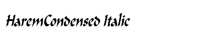 HaremCondensed Italic