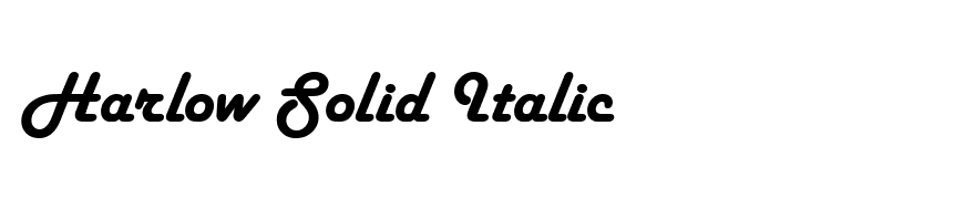 Harlow Solid Italic