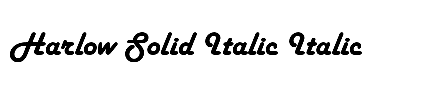 Harlow Solid Italic Italic