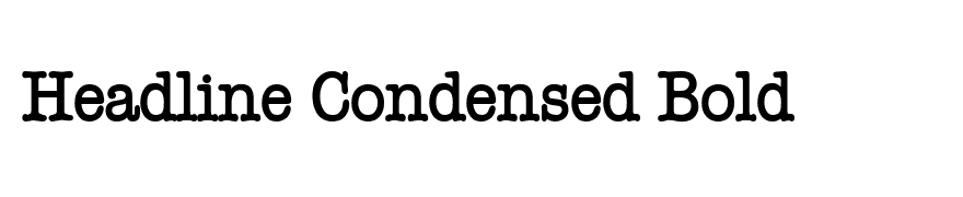 Headline Condensed Bold