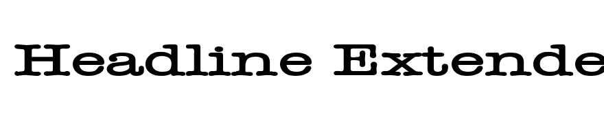 Headline Extended Bold