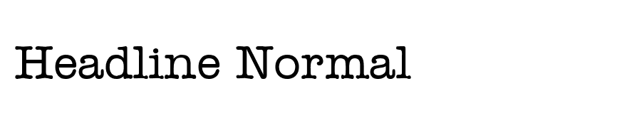 Headline Normal