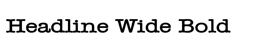 Headline Wide Bold