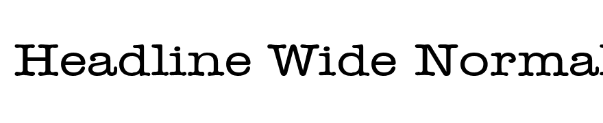 Headline Wide Normal