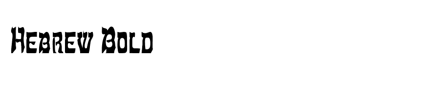 Hebrew Bold