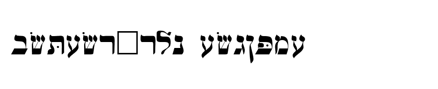 Hebrew-WSI Regular