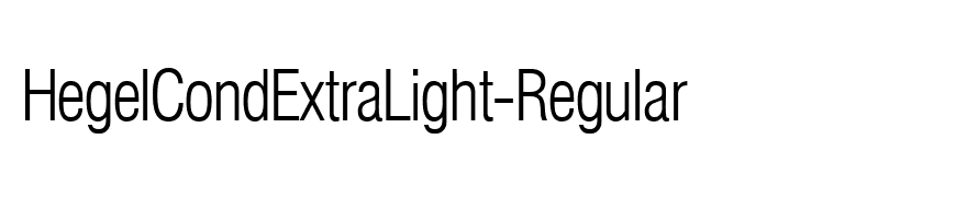 HegelCondExtraLight-Regular