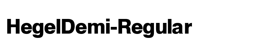 HegelDemi-Regular