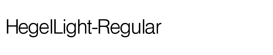 HegelLight-Regular