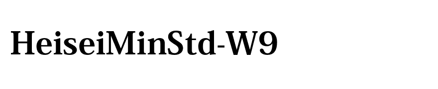 HeiseiMinStd-W9