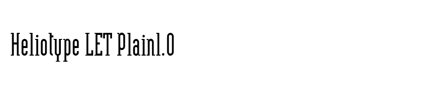 Heliotype LET Plain1.0