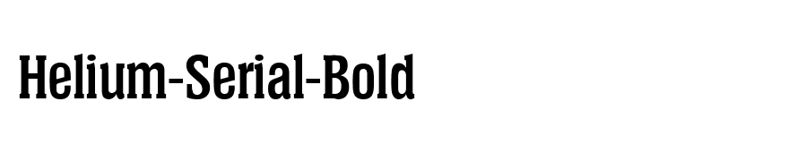 Helium-Serial-Bold