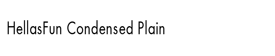 HellasFun Condensed Plain